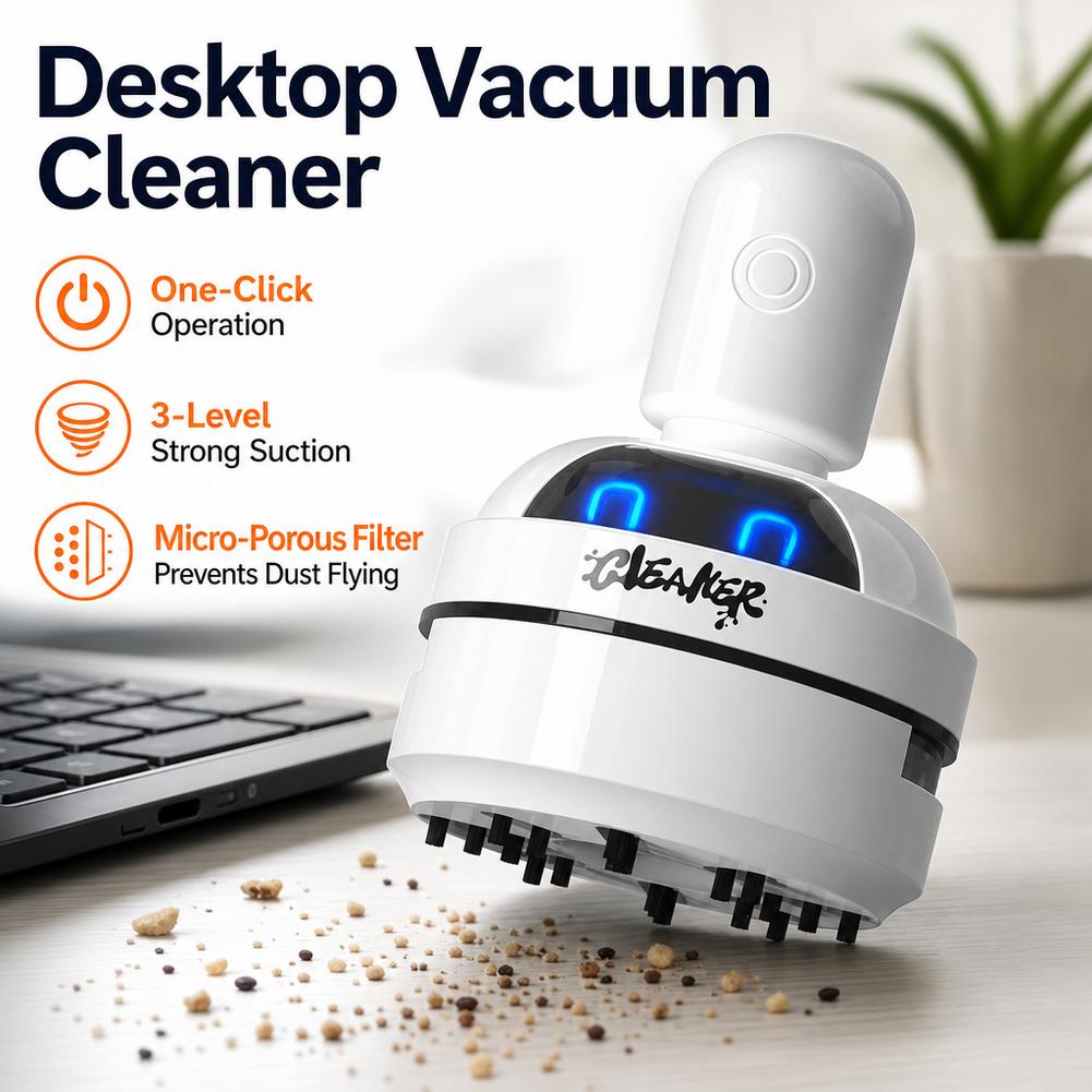 Mini Desktop Vacuum Cleaner For Eraser Dust - Aspirador de pó de mesa, recarregável