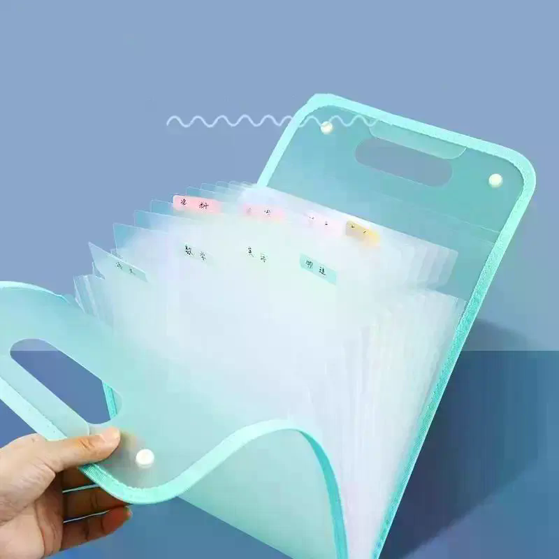Expandable Accordion File Folder 13 Pockets - Pasta Expansível com 13 Bolsos A4
