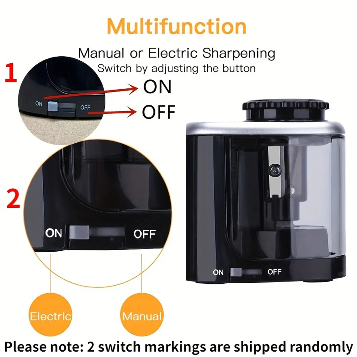 Conjunto de apontador elétrico - Electric Pencil Sharpener Usb avaliação e preço
