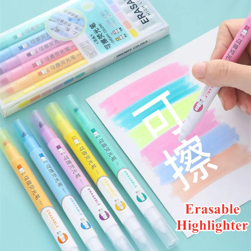 Conjunto de marcadores apagáve - Pastel Highlighter Set Double Ended avaliação e preço