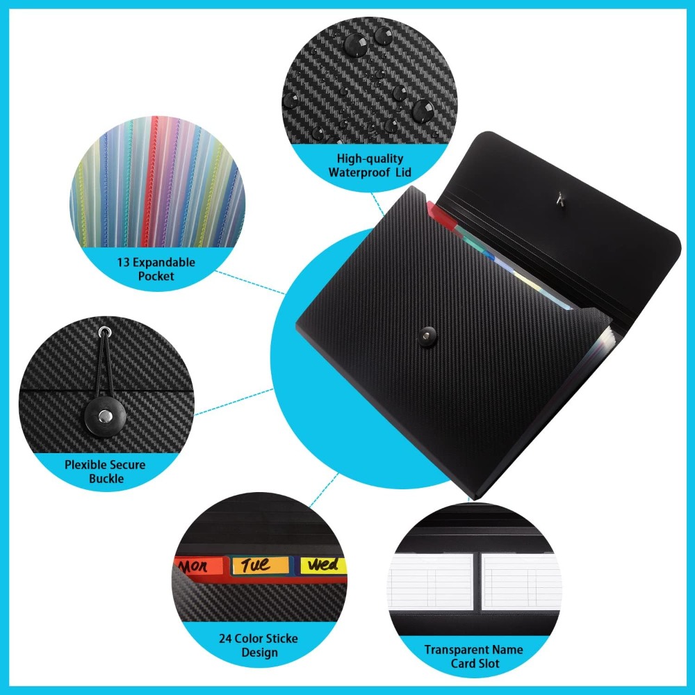 Organizador de Arquivos Expans - Expandable Accordion File Folder 13 Pockets avaliação e preço