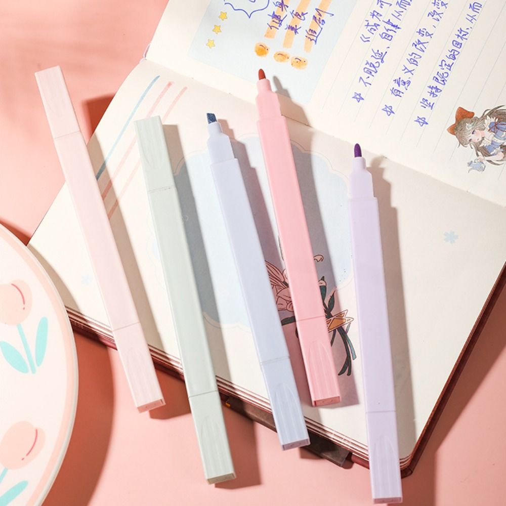 Canetas iluminadoras de duas c - Pastel Highlighter Set Double Ended avaliação e preço