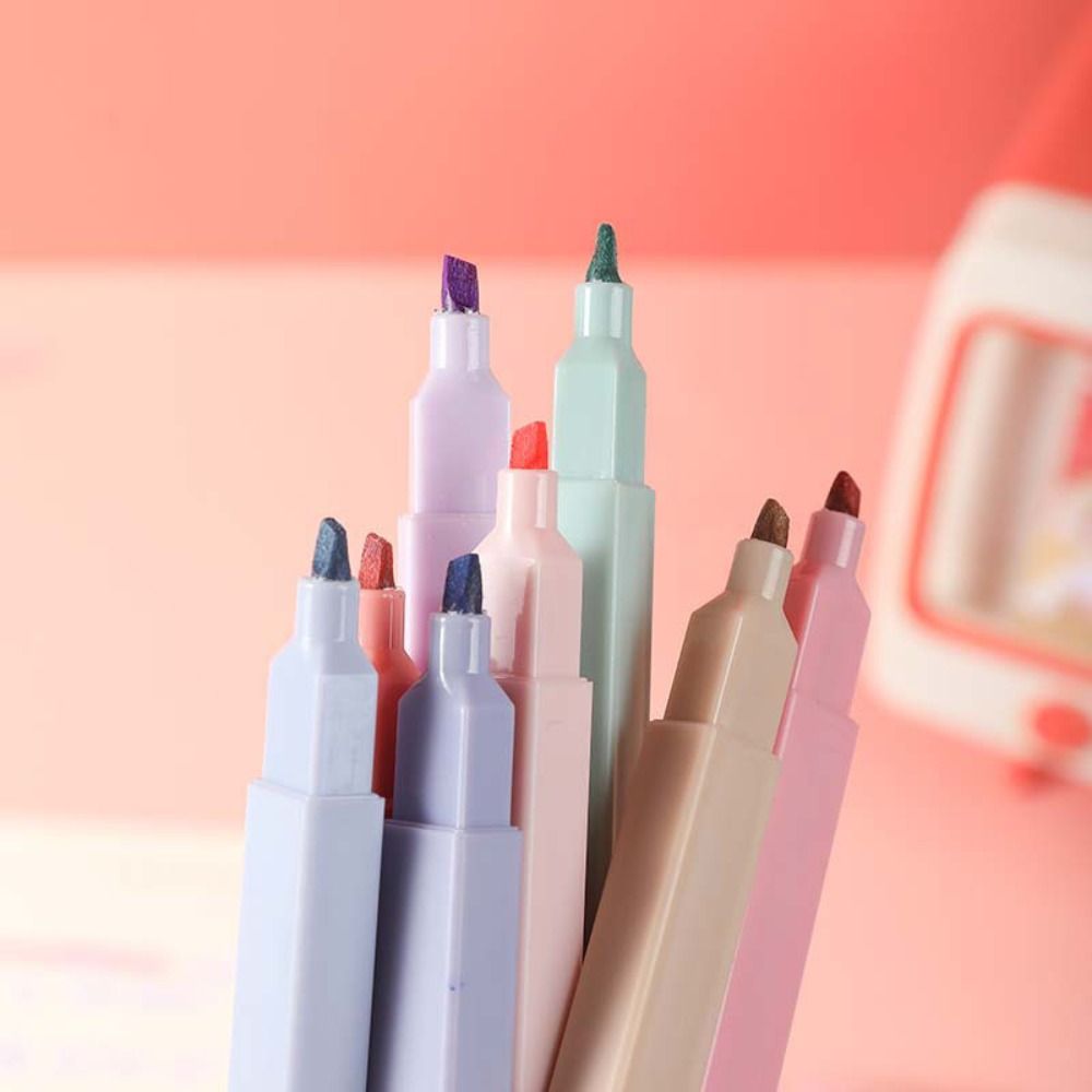 Canetas iluminadoras de duas c - Pastel Highlighter Set Double Ended avaliação e preço