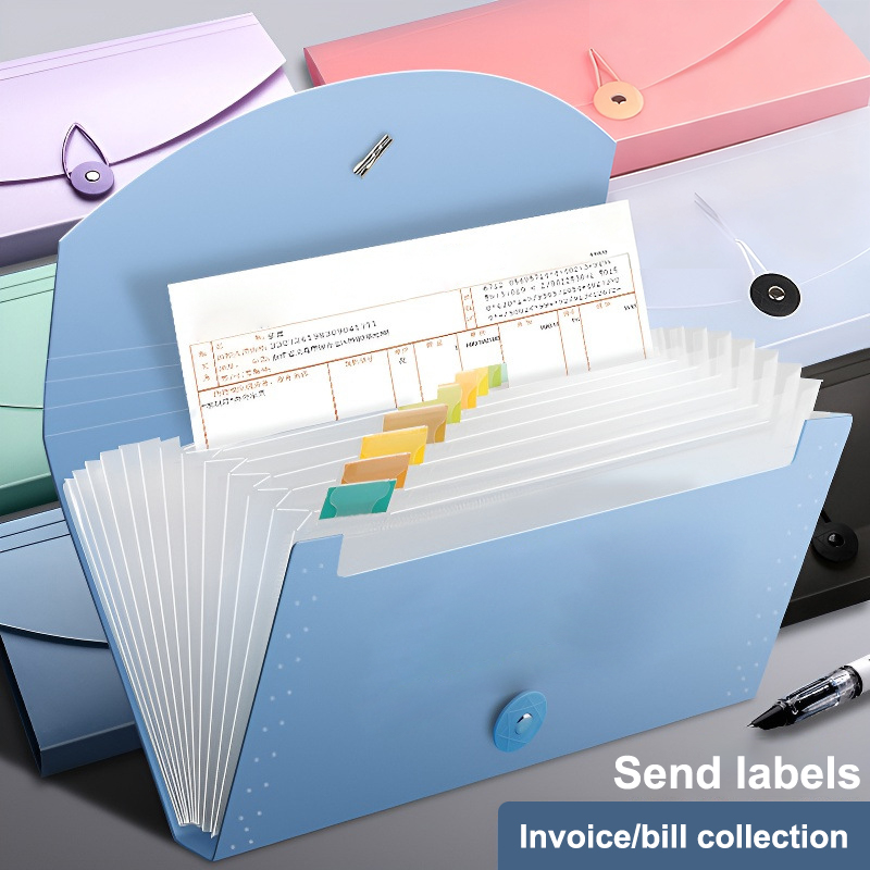 Pasta de arquivo expansível co - Expandable Accordion File Folder 13 Pockets avaliação e preço