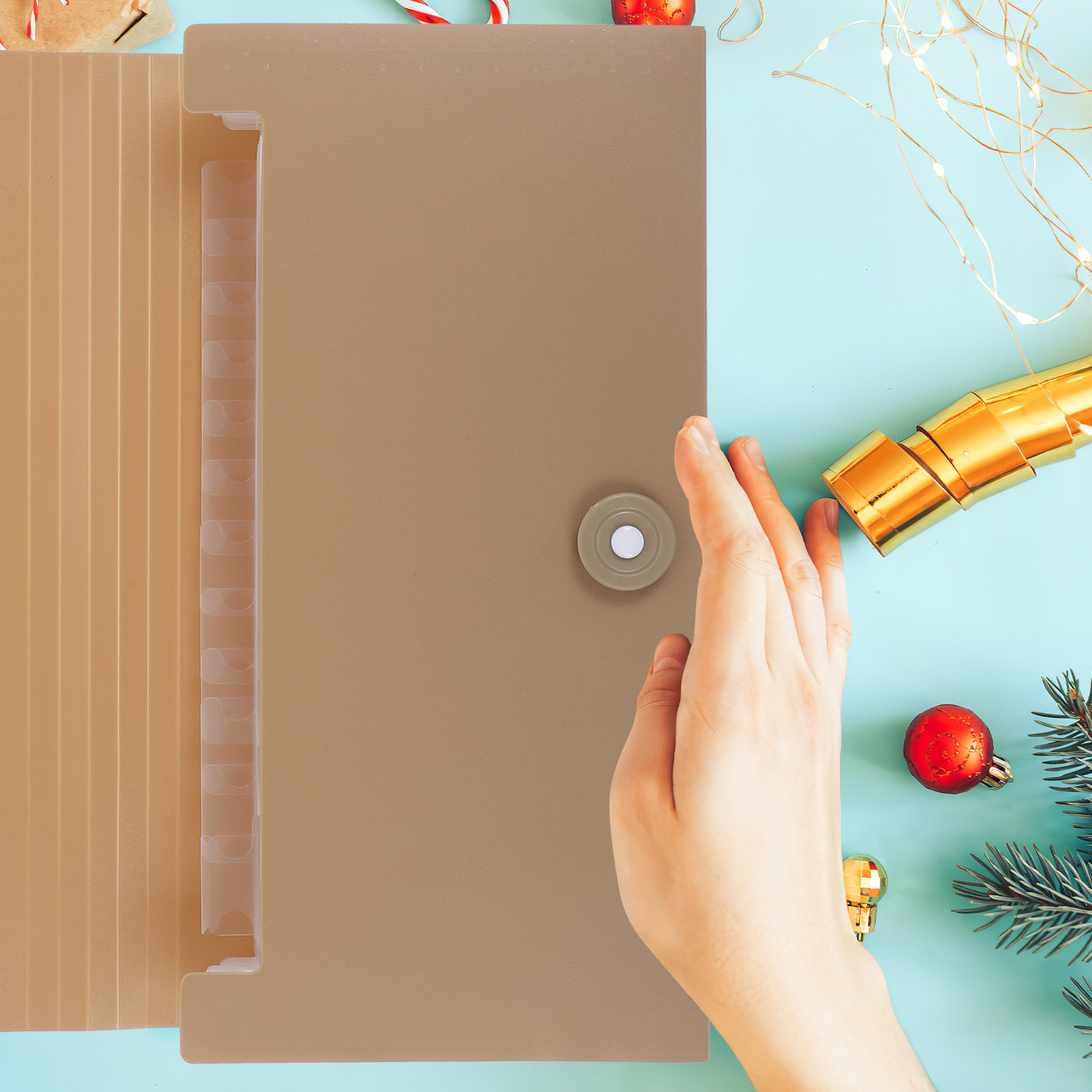 Pasta de arquivo expansível co - Expandable Accordion File Folder 13 Pockets avaliação e preço